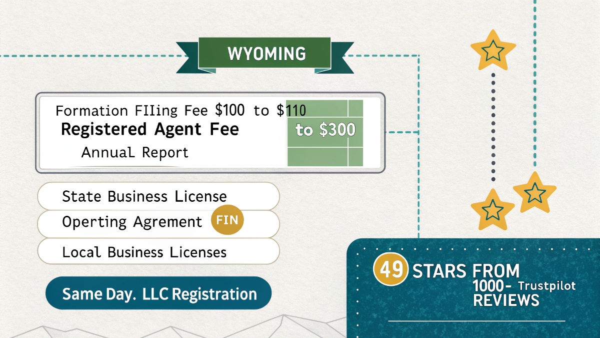 Wyoming Llc Registration Cost Formation Filing Fe