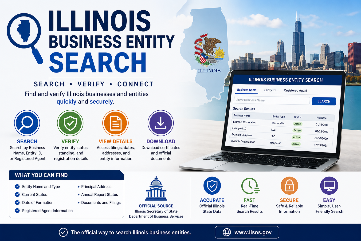 Business Entity Search 2026 guide | Illinois Secretary of State