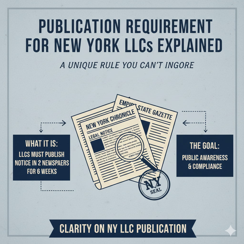 Publication Requirement for New York LLCs Explained