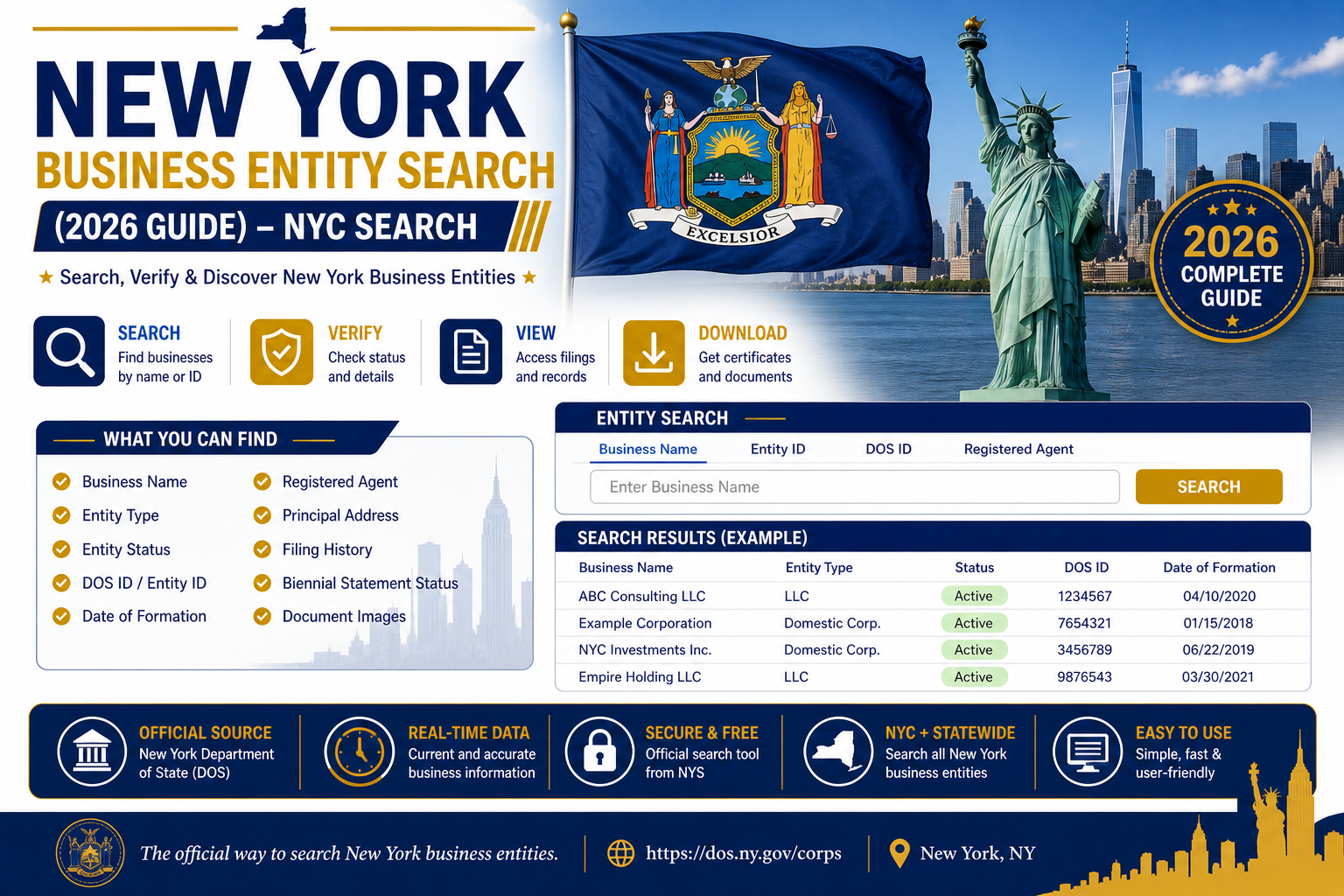 New York Business Entity Search (2026 Guide) – NYC Search