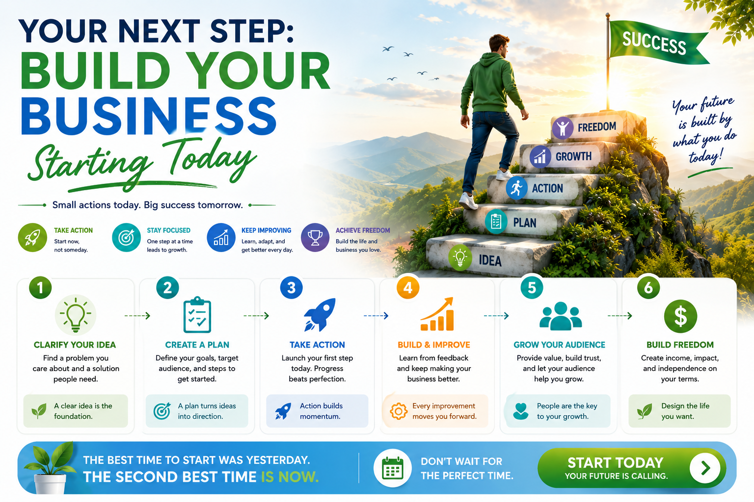 Your Next Step - Build Your Business Starting Today