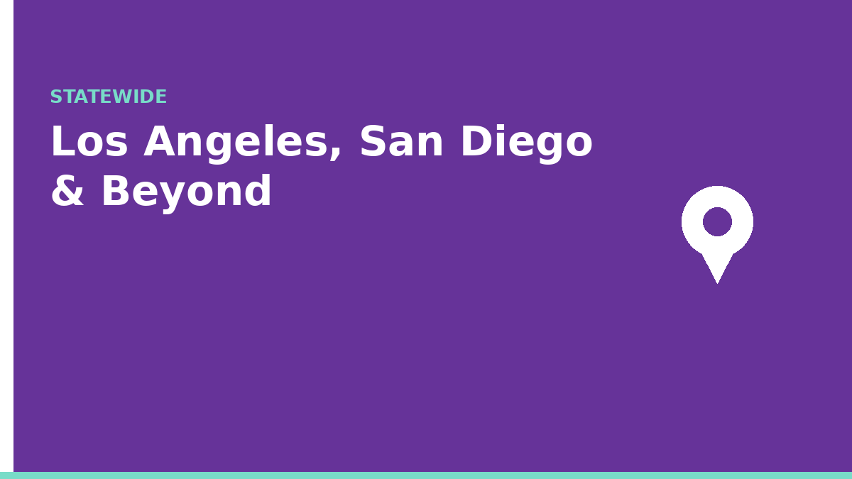 Registered agent coverage in Los Angeles, San Diego, and statewide California