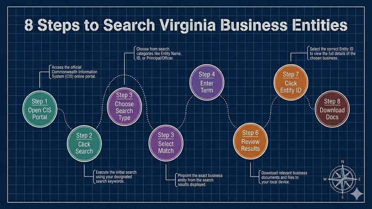 Virginia business entity search step-by-step guide
