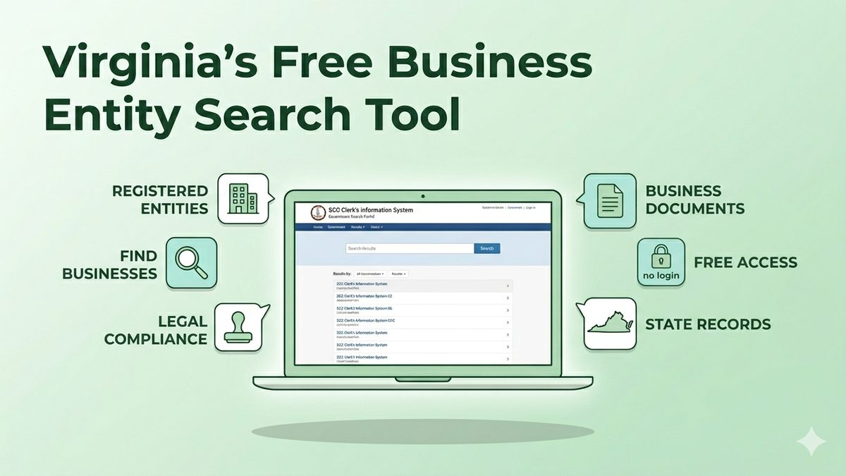 What is the Virginia business entity search