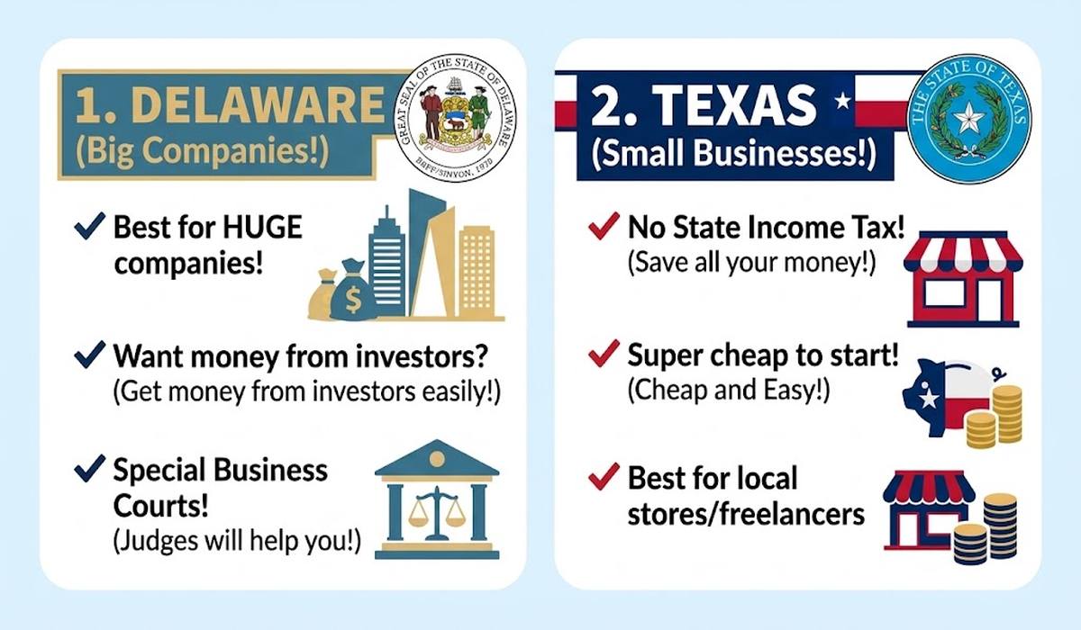 Difference between texas and delaware llc