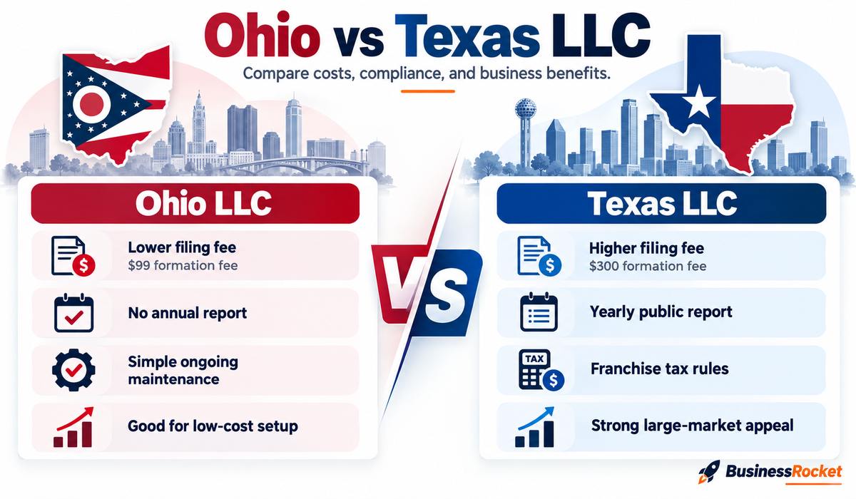 what is the difference between texas and ohio llc
